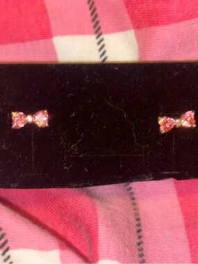Pandora Pink Bow Stud Earrings